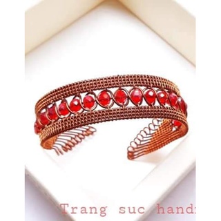 Vòng tay handmade đá pha lê nhân tạo