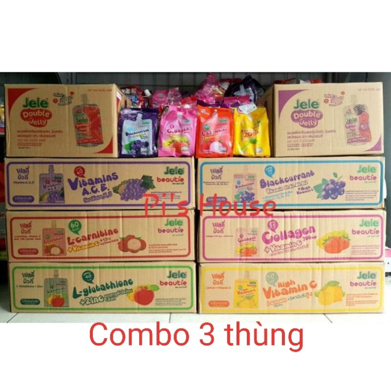 COMBO 3 THÙNG * 36 GÓI NƯỚC THẠCH JELE BEAUTIE