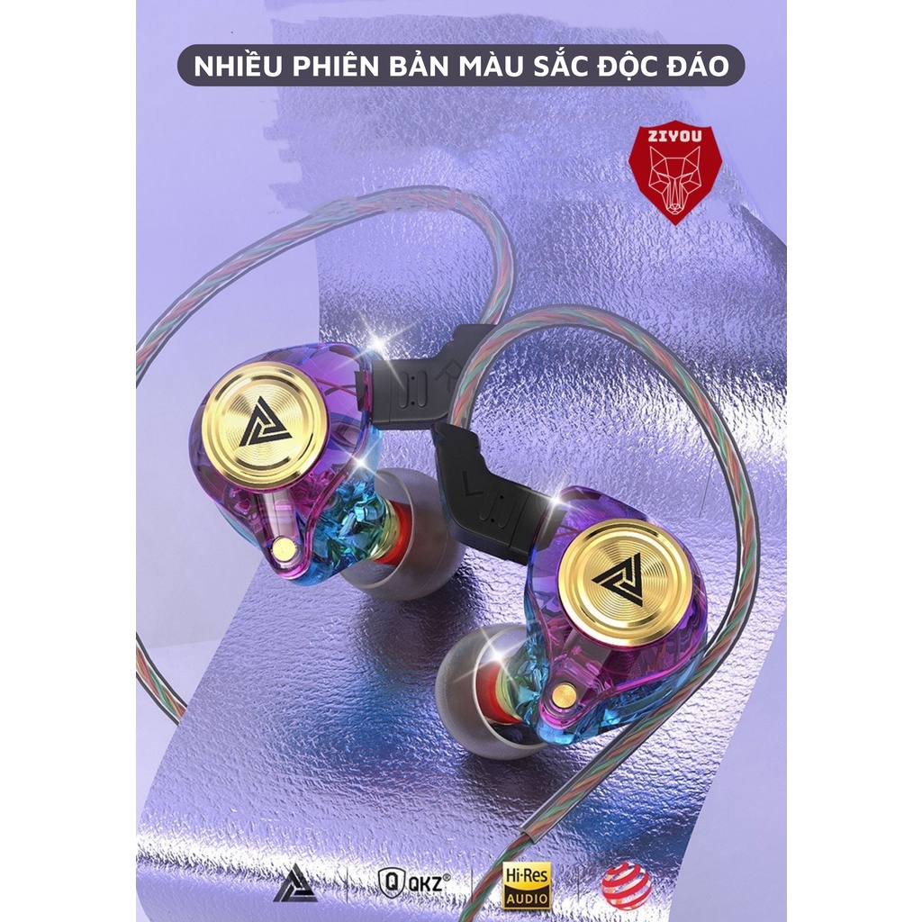 Tai Nghe Gaming Ziyou QKZ AK3 Có Mic Cho Điện Thoại, Chuyên Nghe Nhạc, Chơi Game Âm Thanh Sống Động - Hàng Chính Hãng
