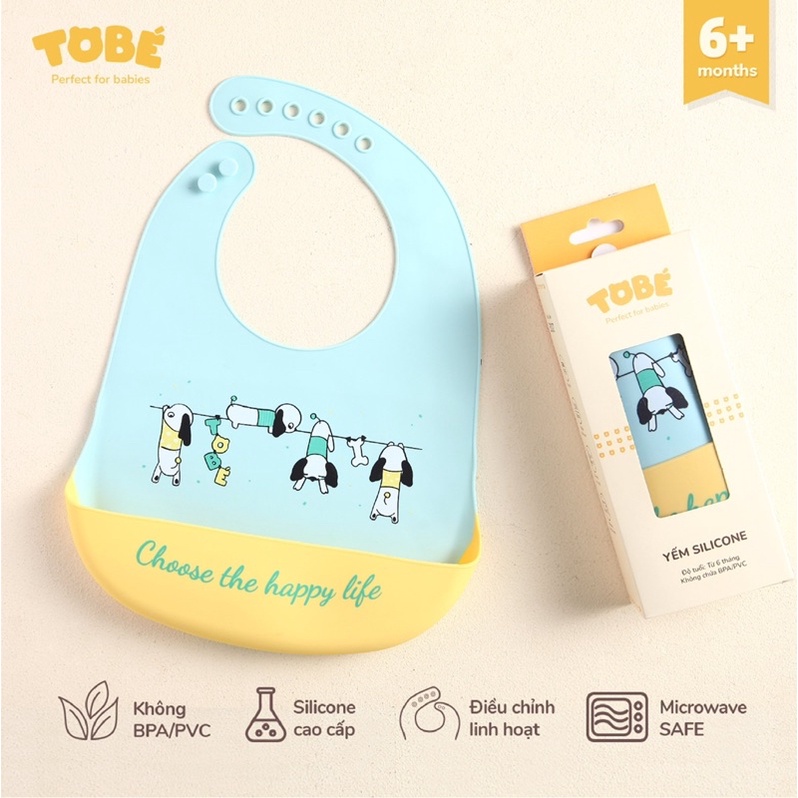 Yếm silicone ăn dặm ToBé