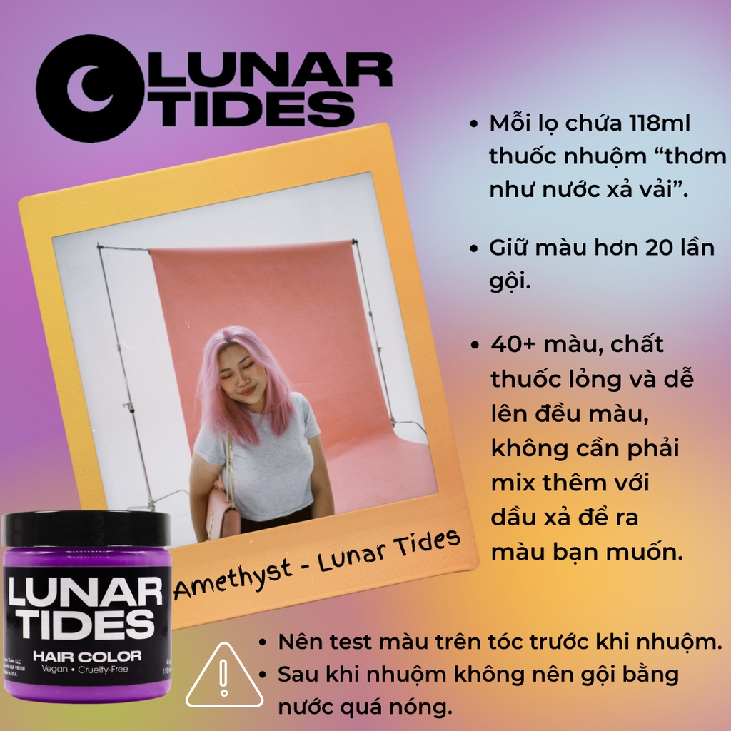 Thuốc nhuộm tóc Lunar Tides Semipermanent chất đặc bền màu The Color Thief