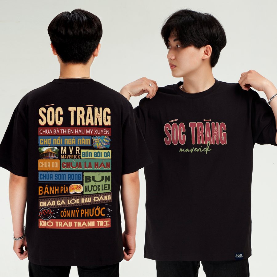 Áo thun Sóc Trăng Ver2 in 2 mặt Unisex phông rộng tay lỡ cotton ao cặp gia đình du lịch fact UNDER MVR BB4162