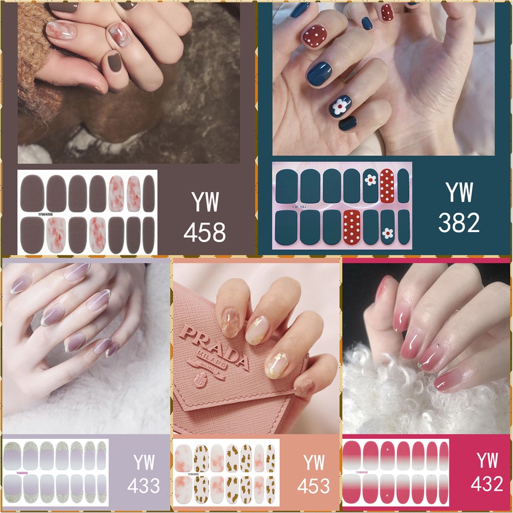 Miếng dán trang trí móng tay hình xinh xắn