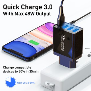 Củ Sạc Nhanh 5v 3.1a 4 Cổng Usb Cho Iphone