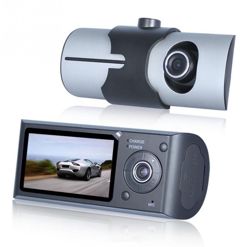 2.7 &quot;Dual Camera DVR xe R300 với GPS và 3D G-Sensor