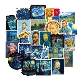 Van Gogh Stickers Miếng Dán Chống nước