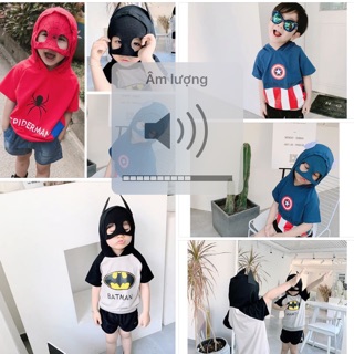 Áo siêu nhân bat mũ cho bé