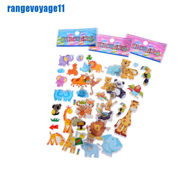 Miếng Dán Trang Trí Hình Động Vật 3d Xinh Xắn