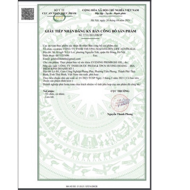 🍀🌼  Tinh dầu hoa anh thảo Blackmores Evening Primrose Oil 190 viên của ÚC🌼🍀