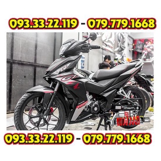 Tem rời winner v1 gtr dán xe đen nhám