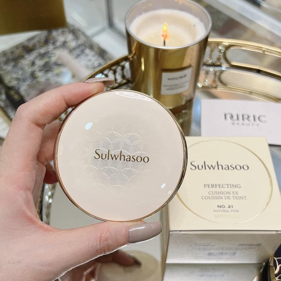 Phấn nước che phủ hoàn hảo Sulwhasoo Perfecting Cushion Ex Fullbox (Hộp15gr tặng kèm 1 lõi refill 15gr)