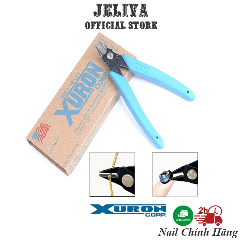 Kìm phá đá nail Xuron cao cấp, dụng cụ làm nail Jeliva Chính Hãng