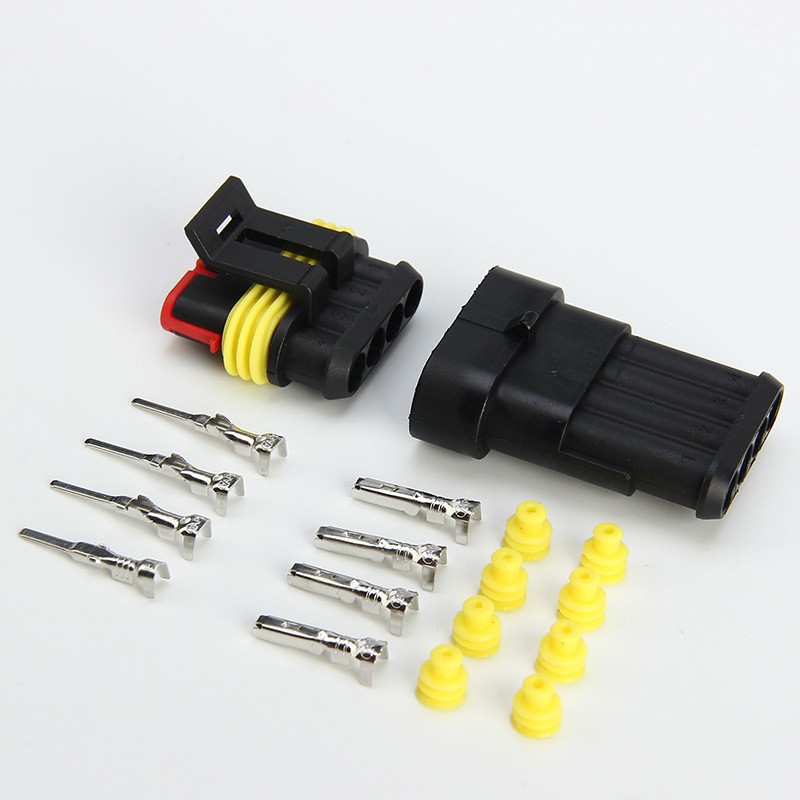 Jack kết nối 2P 3P 4P 5P 6P loại chống nước xịn dùng cho lắp ráp đèn điện xe máy ô tô