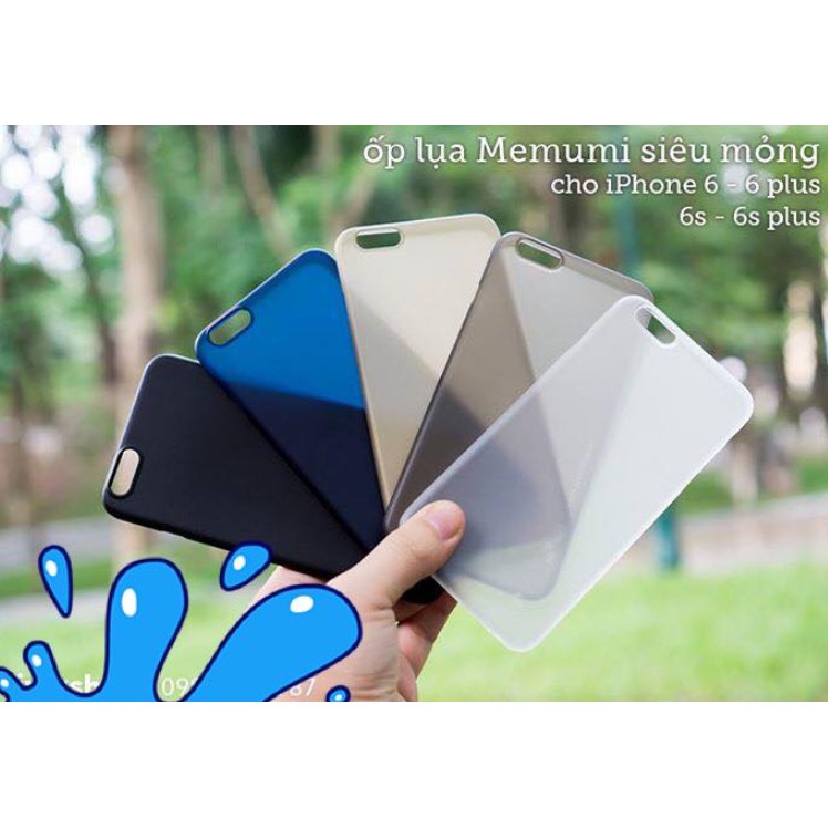 Ốp lưng Memumi Protective 0.3mm cho iPhone 6 Plus 6S Plus siêu mỏng đủ màu