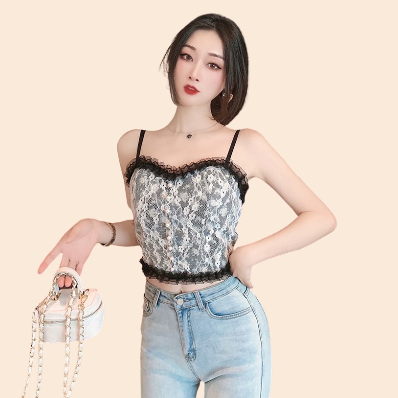 Áo Bra 2 Dây Eva Bra Hoa Nhí Phối Ren Đệm Mỏng Nâng Ngực Phong Cách Trẻ Trung Siêu Quyến Rũ - 3025