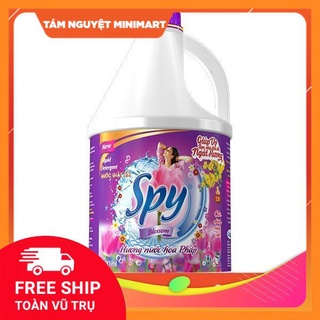 NƯỚC GIẶT XẢ 2 IN 1 SPY TÍM CAN 4500ML HƯƠNG NƯỚC HOA