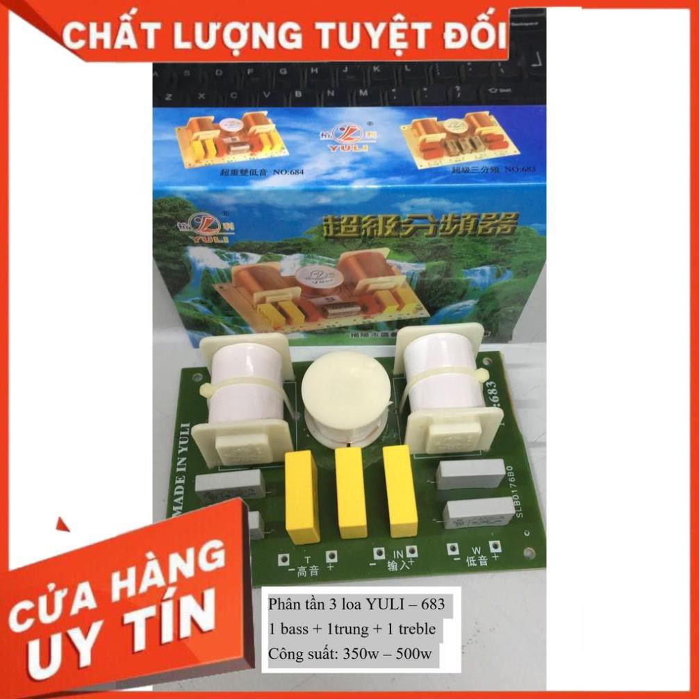 Bộ Phân Tần 3 Loa YULI - 683 gồm 1 loa bass 1 loa trung 1 loa treble công suất 500W