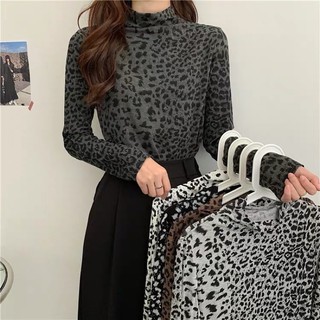 Áo giữ nhiệt hoạ tiết da báo hàng Quảng Châu cao cấp