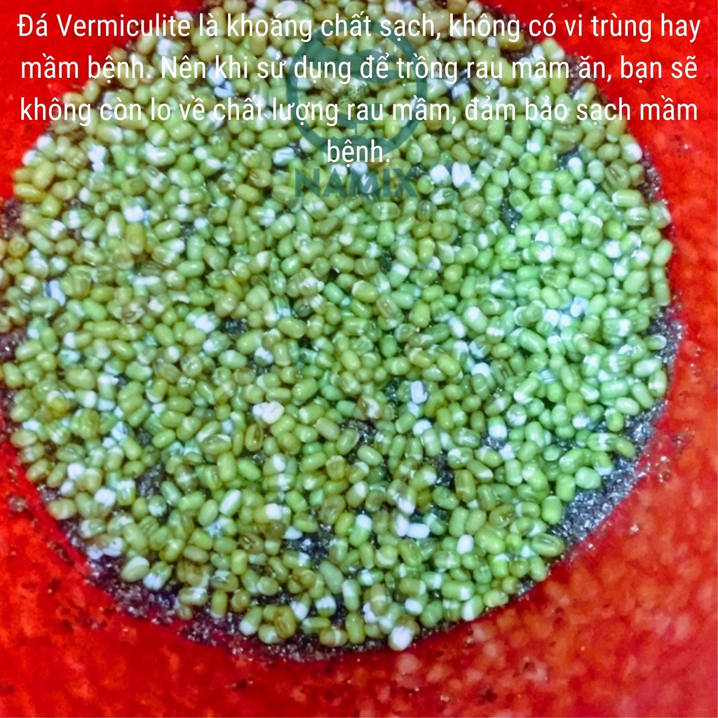 Đá Vermiculite  NAMIX - Chuyên Dùng Cho Trồng Rau Mầm, Ươm Cây Con, Giâm cành - Shop Phân Bón và Hạt Giống
