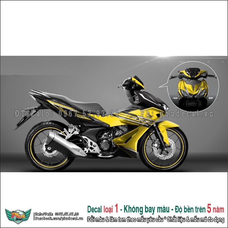 tem rời winner x vàng đen Rsx Malaysia