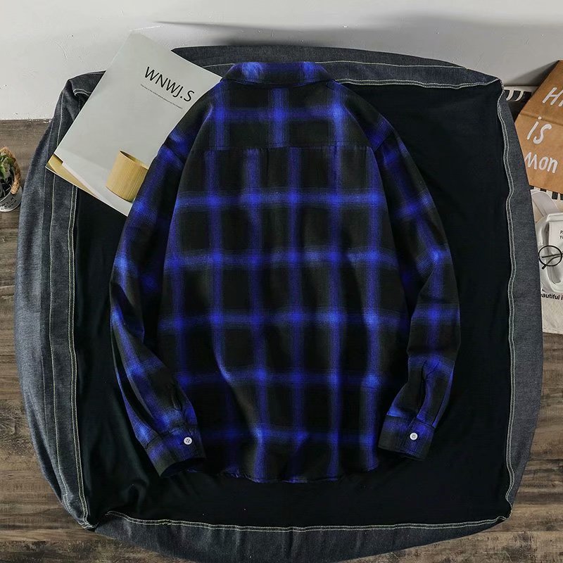 Áo Sơ Mi Caro Tay Dài Kiểu Dáng Retro Thời Trang Cho Nam Size M-3Xl