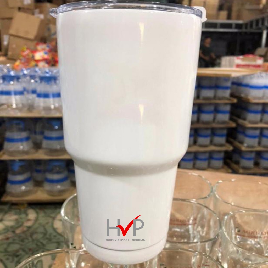 Ly giữ nhiệt 900ml HVP dạng cốc nước, chất liệu inox 304, giữ nóng/lạnh 8h-10h, có tặng kèm ống hút và túi vải - LGN01