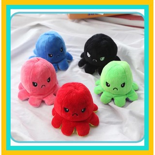 Móc khoá bạch tuột cảm xúc lớn, bạch tuột đổi mặt dùng treo túi xách, cặp, móc khoá xe máy, móc khoá nhà cửa