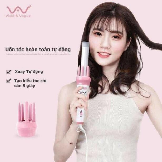 [Sẵn Hàng Giao Ngay] Máy uốn tóc xoăn tự động xoay 360 độ , máy làm xoăn (loại 1)