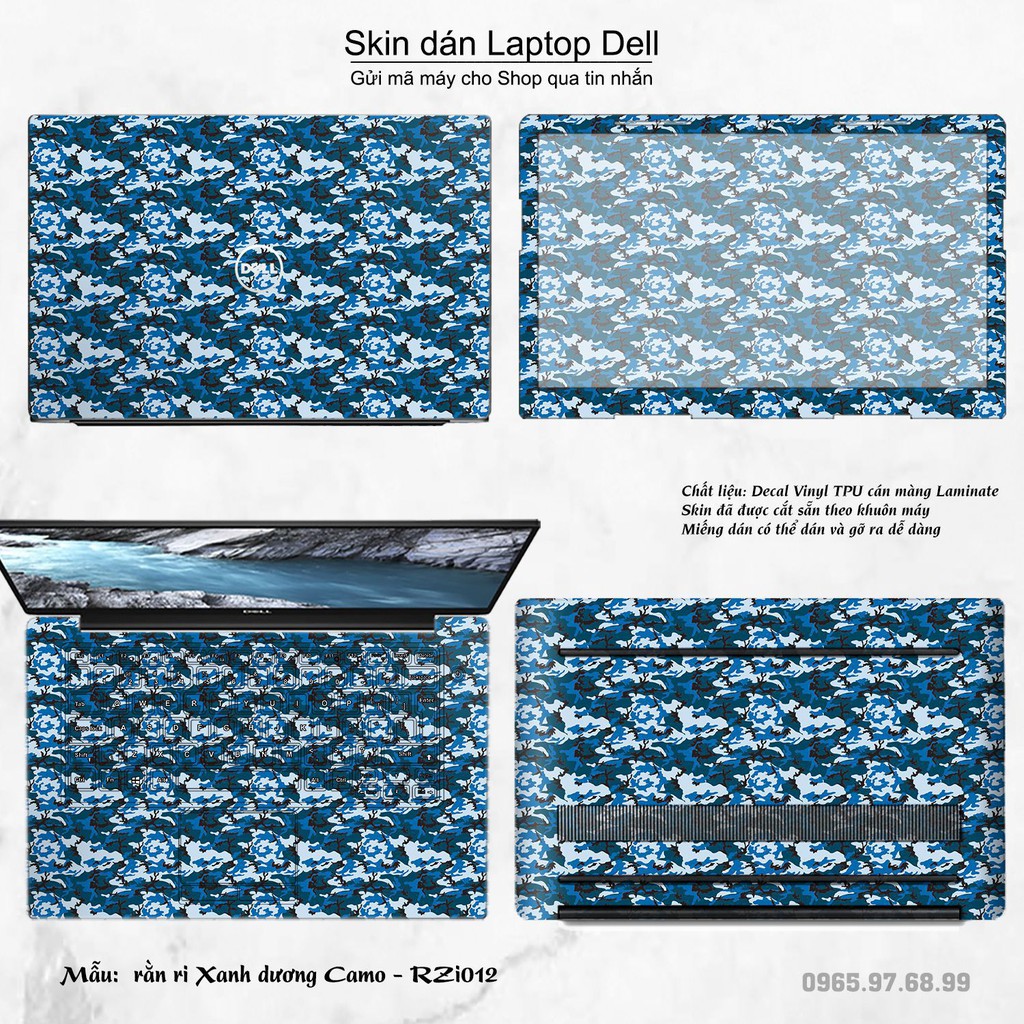 Skin dán Laptop Dell in hình rằn ri _nhiều mẫu 5 (inbox mã máy cho Shop)