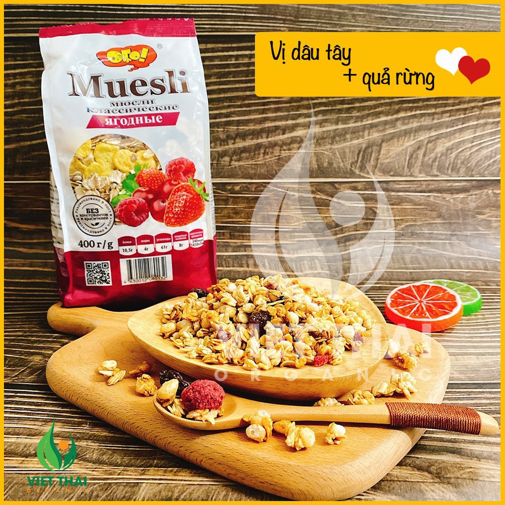 [HOT] Ngũ Cốc Trái Cây Ăn Sáng/ Ăn kiêng Muesli Nga chuẩn Sang - Xịn - Mịn FULL 5 VỊ Trái Cây Tự Nhiên