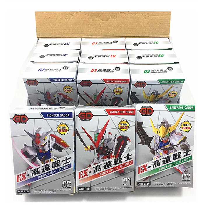Bộ 3 Đồ Chơi Lắp Ráp KSZ Gaoda Warriors BB Gundam Cho Trẻ trên 5 tuổi (Astray Red ...