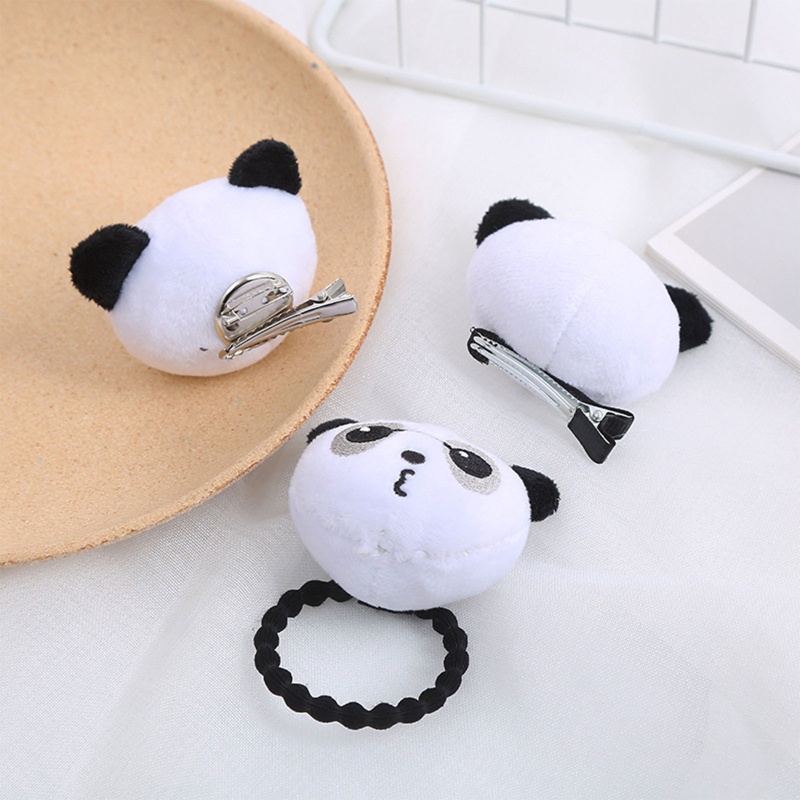 Băng Đô Cài Tóc Hình Gấu Trúc Nhồi Bông Ngọt Ngào Cho Nữ