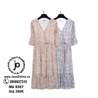 Bigsize Nữ - Đầm Maxi Voan Hoa (MS: 9387)