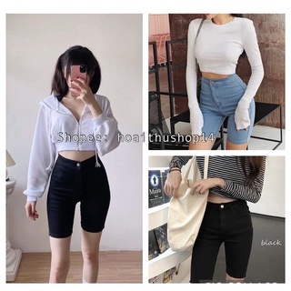 Quần jeans ngố cạp cao siêu đẹp