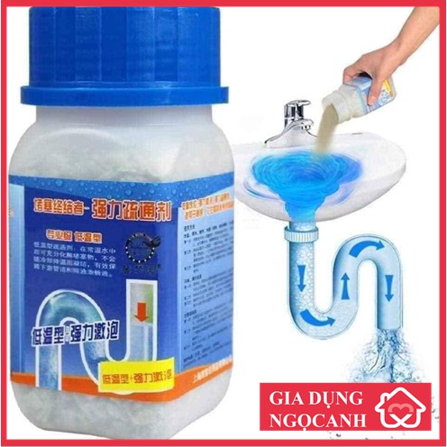 [Chính hãng] Bột thông cống, bột thông bồn cầu cực mạnh lọ 268g