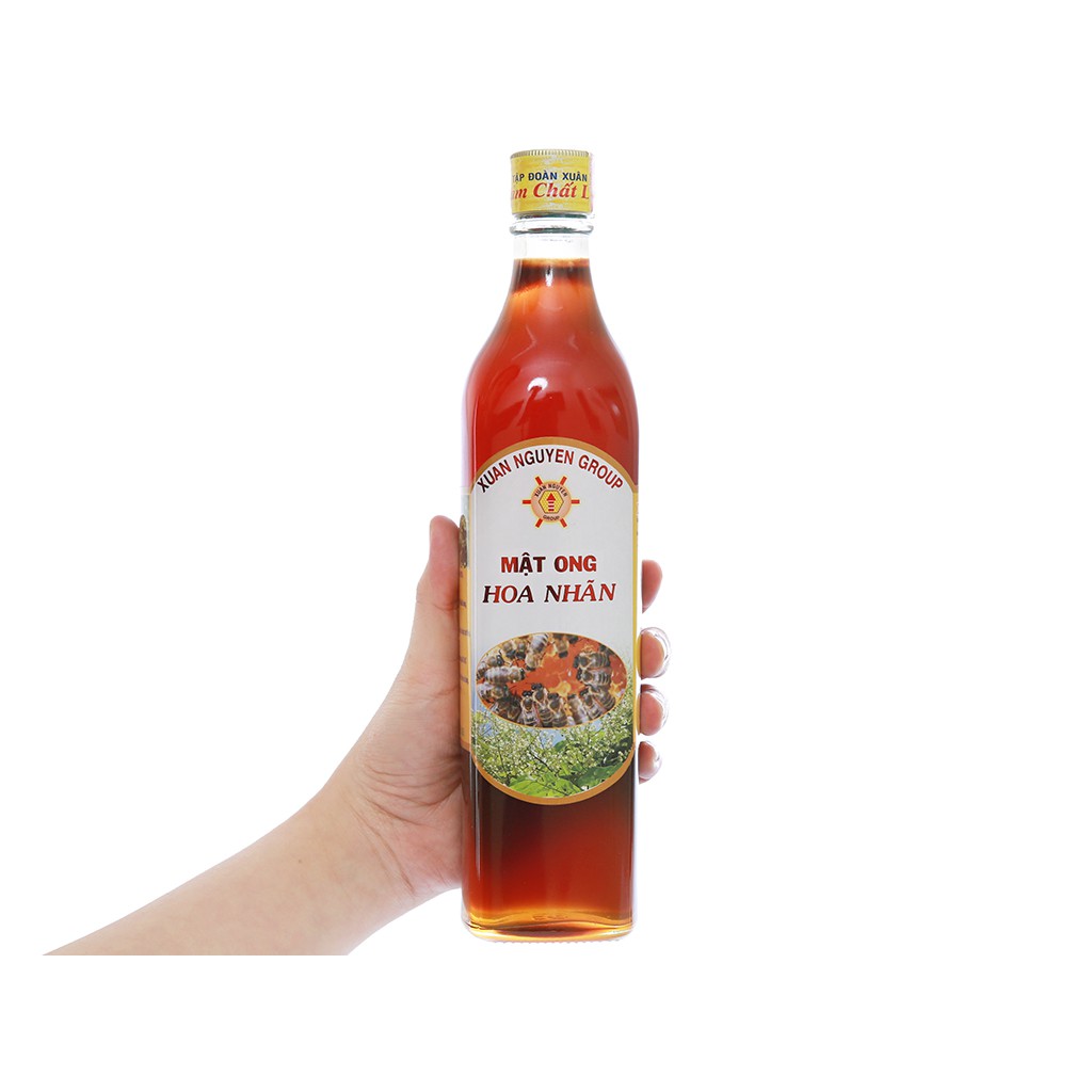 Mật Ong Hoa Nhãn – Xuân Nguyên (Mật ong nguyên chất 100%) - chai 500ml