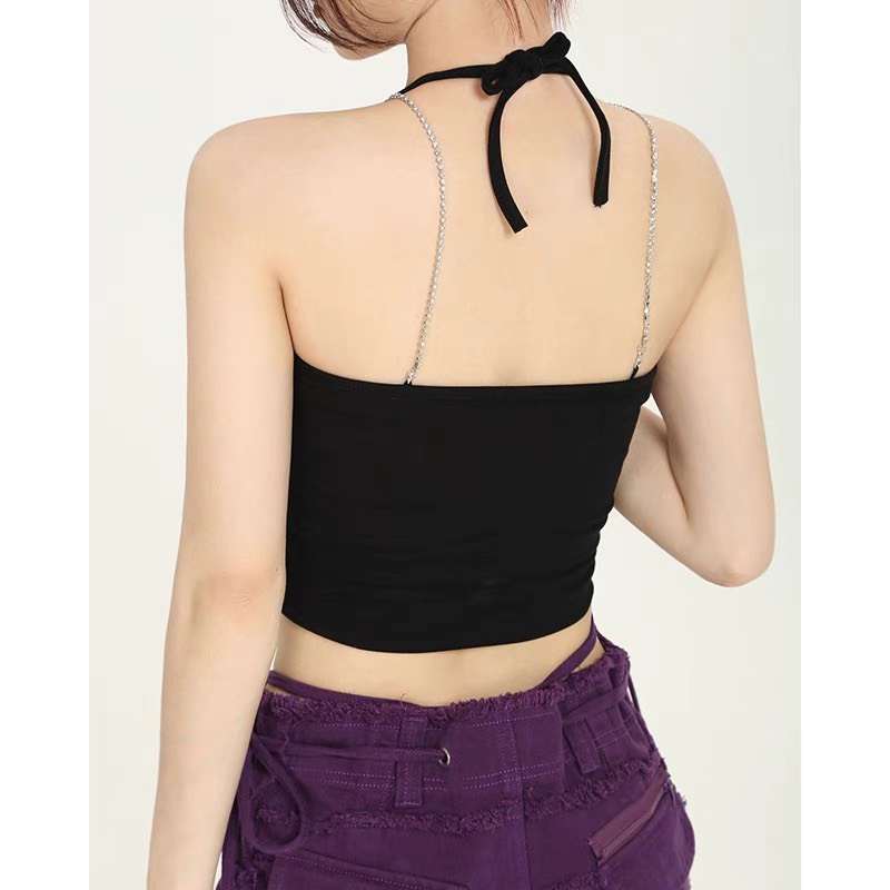 Áo Croptop Nữ Cột Dây Basic - Tharo Clothing - [AO59]