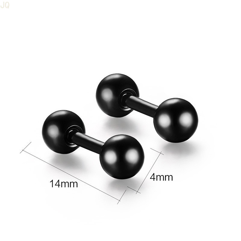 Khuyên Xỏ Lỗ Tai Hình Tròn Bằng Thép Không Gỉ Thời Trang