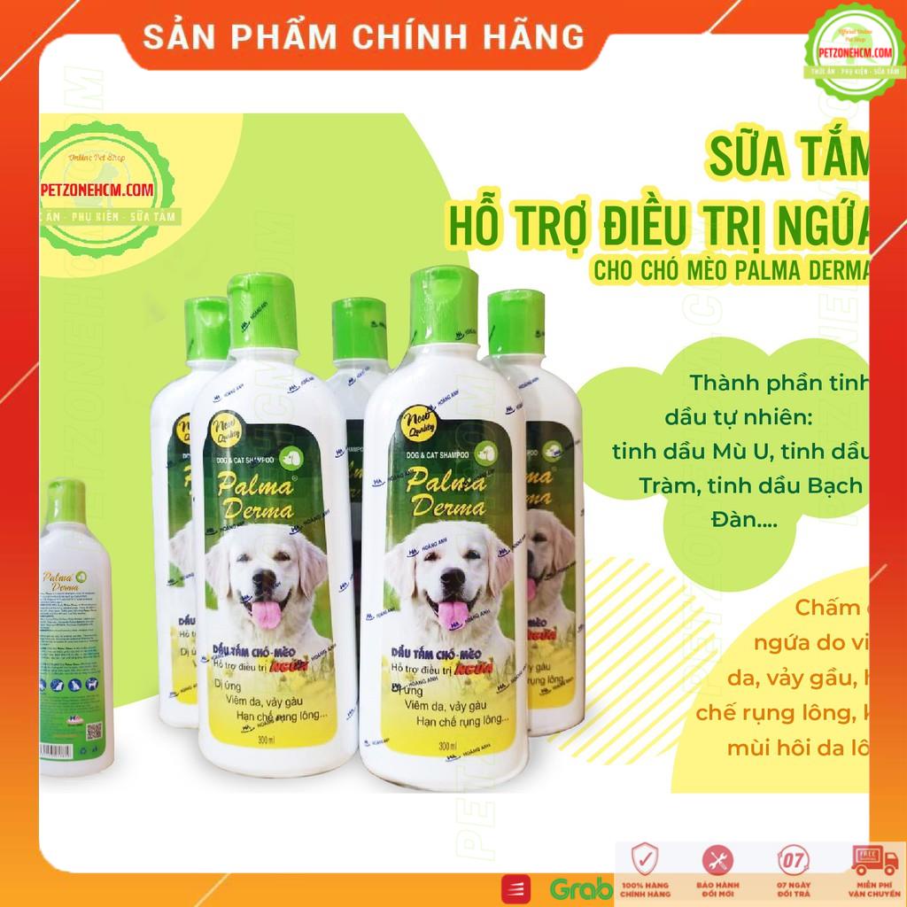 Sữa tắm cho chó mèo FREESHIP  Fay Palma Derma - 300ml - chữa ngứa-dị ứng-viêm da-vảy gầu-giảm rụng lông cho chó mèo