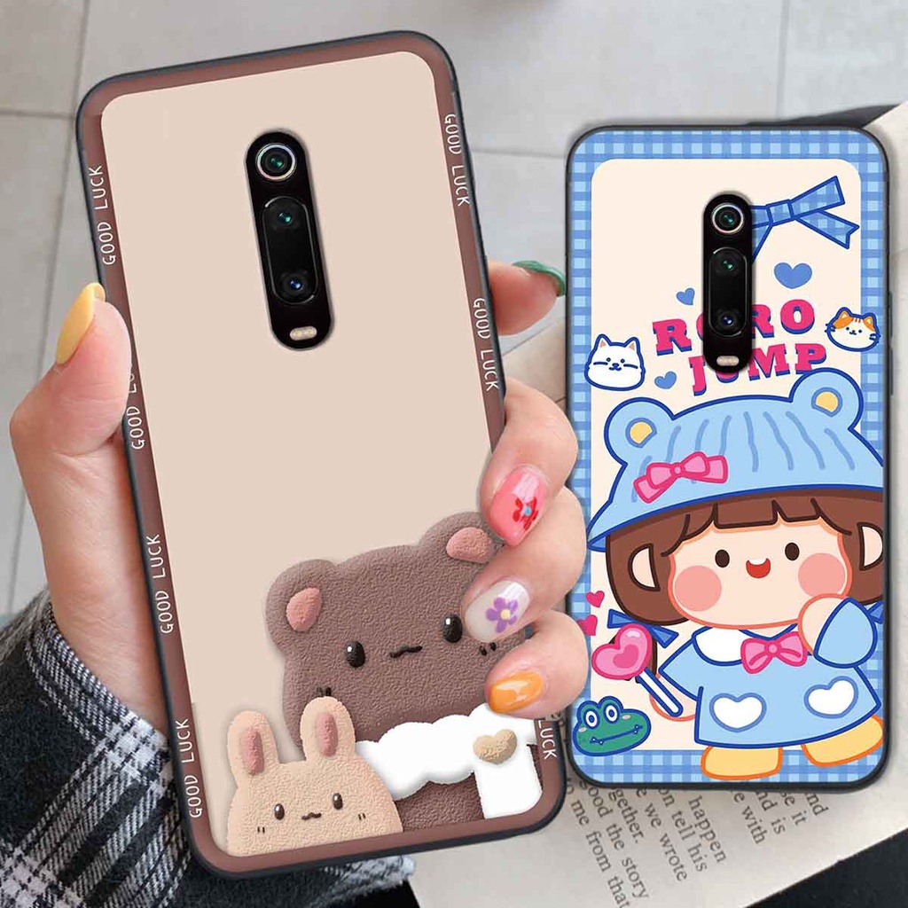 Ốp Xiaomi Redmi K20 bear brick, gấu đáng yêu, dễ thương