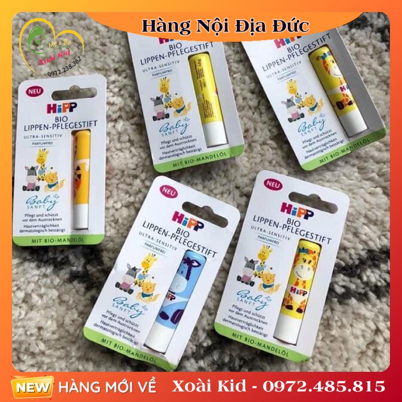 [Hàng nội địa Đức đủ bill] Son dưỡng môi trẻ em HiPP của Đức