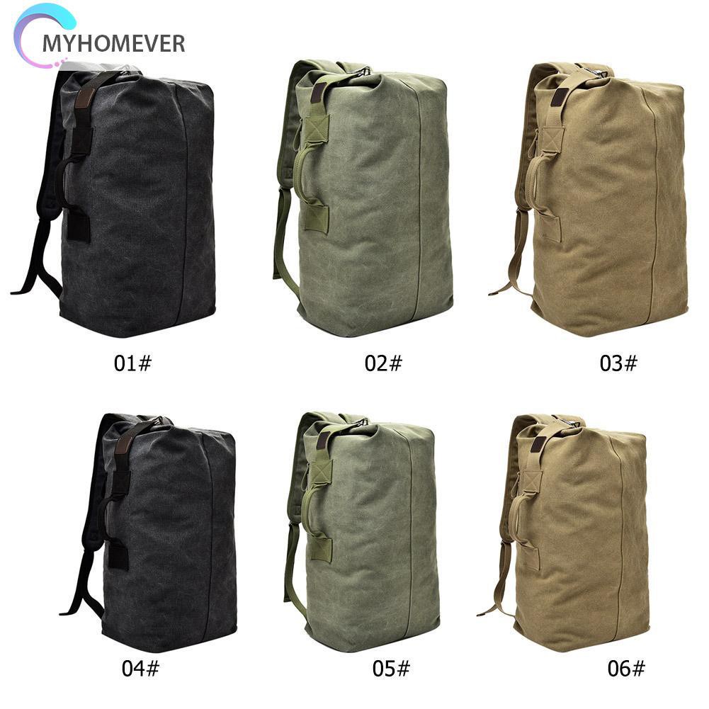 myhomever Big Outdoor Backpacks Men Travel Canvas Sports Shoulder Bags Rucksacks