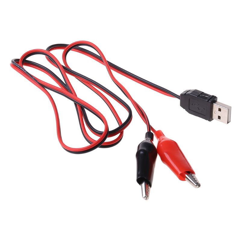 Kẹp Cá Sấu Bằng Đồng Có Dây Cáp Nối Cổng USB Cho Cá Sấu Cla