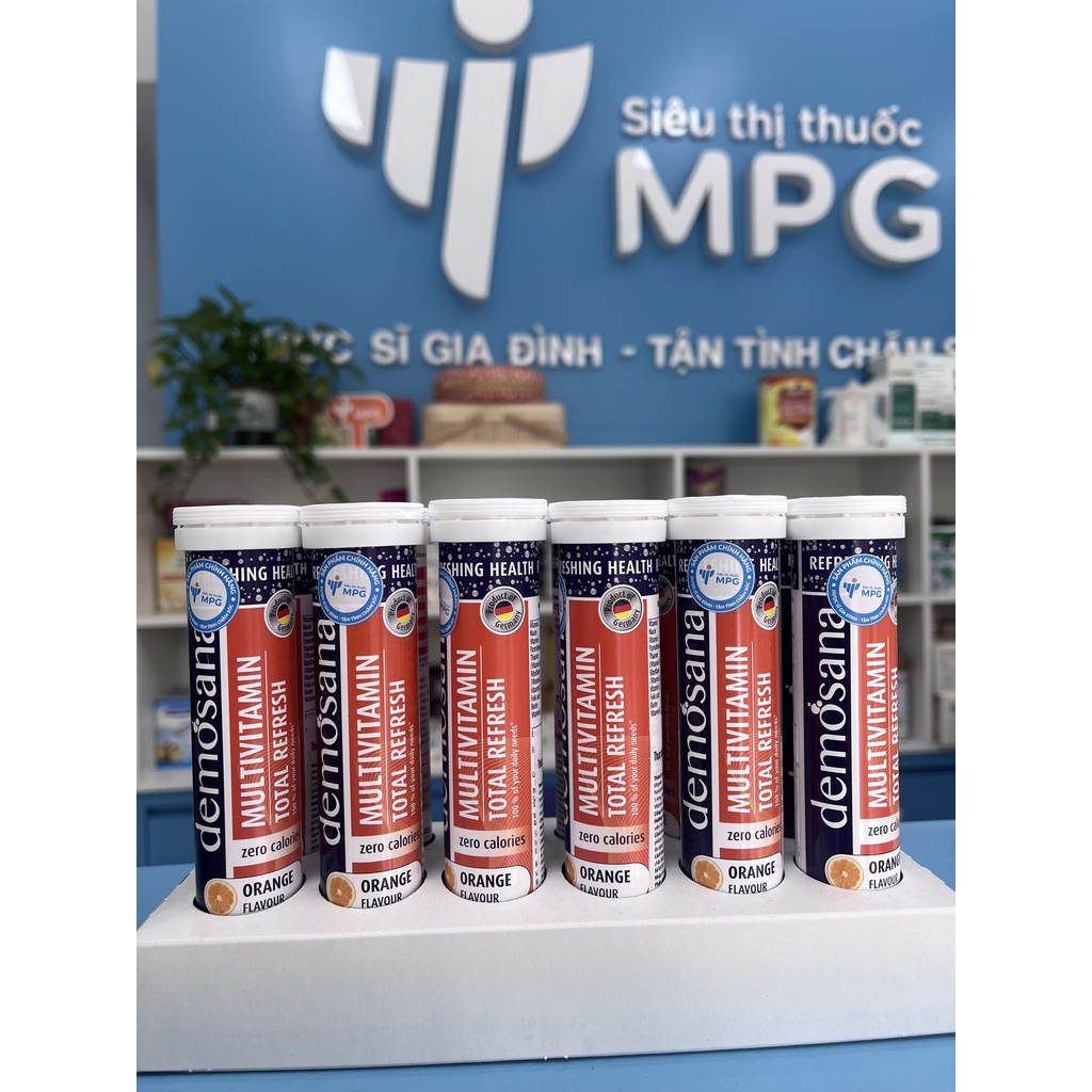 Demosana Multivitamin – Viên sủi bổ sung 10 loại vitamin thiết yếu, tăng đề kháng, chính hãng từ Đức