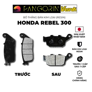 Vesrah - Bố thắng Má Phanh cho xe phân khối lớn mô tô Honda: Rebel 300 bán kim loại Resin