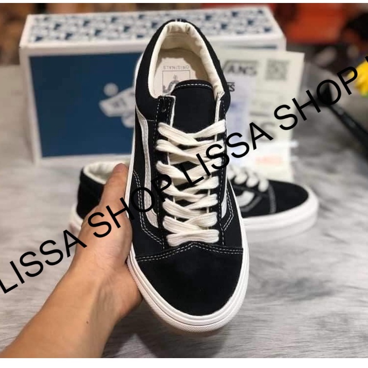 Giày Vans vault Old Skool Bản Chuẩn 11Trung [Vault-Da lộn]