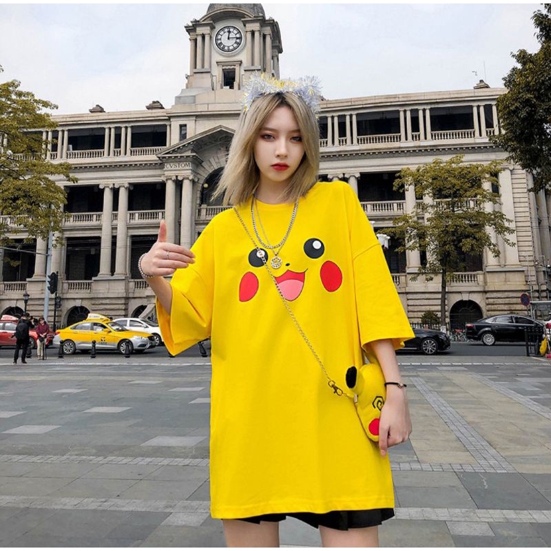 Áo Thun Nữ SMILE Basic Màu Vàng Chanh Siêu Hot Thời Trang Teen