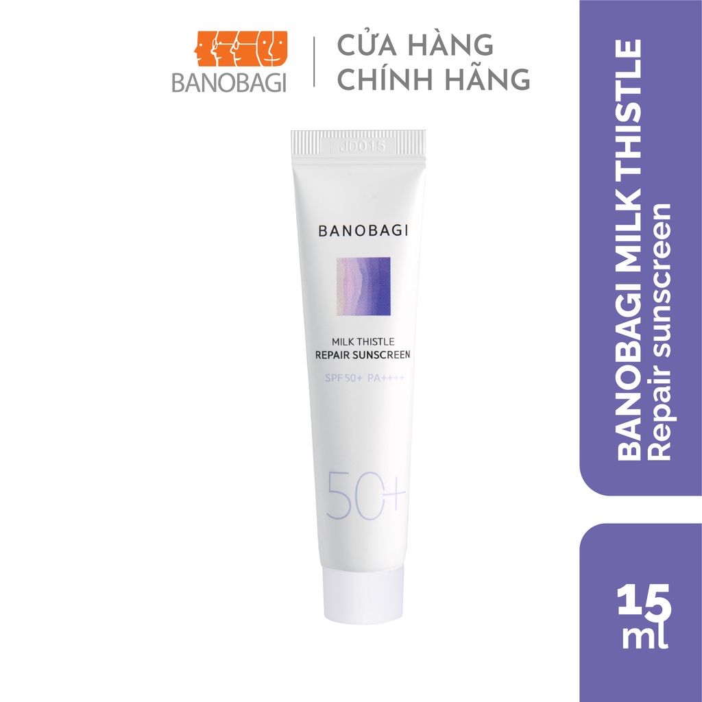 Kem chống nắng BANOBAGI MINISIZE cho da nhạy cảm REPAIR SUNSCREEN SPF 50+ PA++++ 15ml