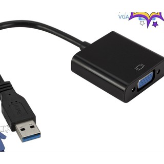 Cáp chuyển đổi Usb 3.0 sang Vga gắn từ máy tính sang màn hình cổng Vga có cài river mới dùng được.