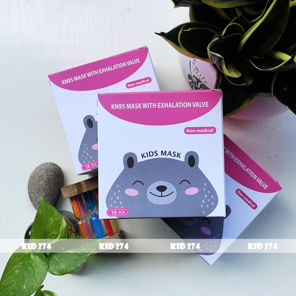 [Hộp 10c] Khẩu trang N95 - KN95 cho trẻ em có van thở 5 lớp chống bụi mịn PM2.5, khẩu trang y tế cho trẻ em kháng khuẩn | BigBuy360 - bigbuy360.vn